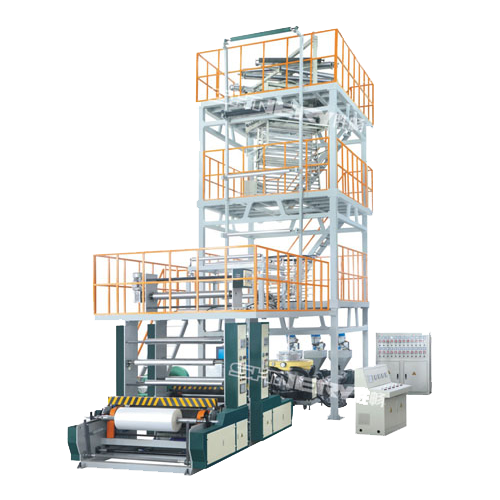 SCN 3LG係列（liè）上旋轉內冷三層共擠吹膜機